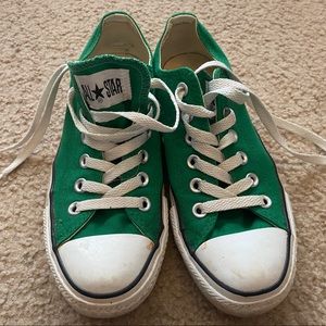 Green Converse All Star low top sneakers